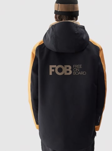 4F Ski-/Snowboardjacke in Orange/ Schwarz