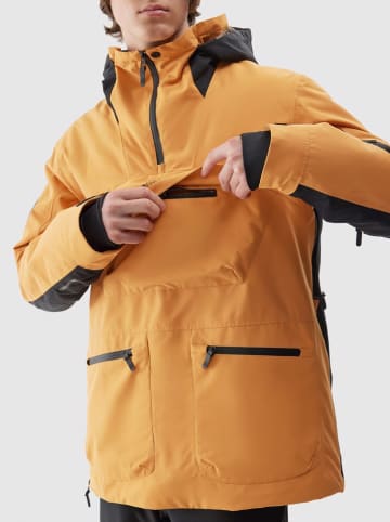 4F Ski-/Snowboardjacke in Orange/ Schwarz