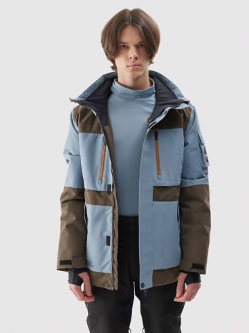 4F Ski-/snowboardjas bruin/lichtblauw