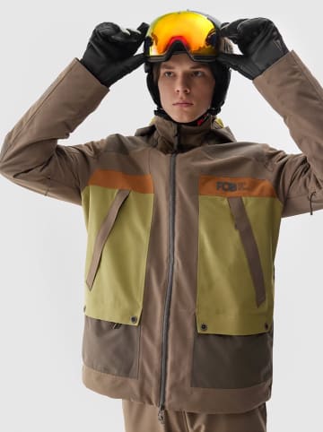 4F Ski-/snowboardjas bruin/kaki