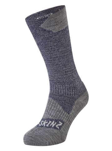 SEALSKINZ Funktionssocken "Raynham" in Dunkelblau/ Grau