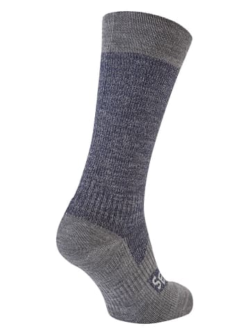 SEALSKINZ Funktionssocken "Raynham" in Dunkelblau/ Grau