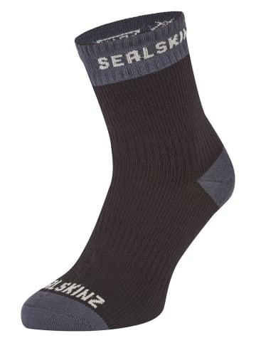 SEALSKINZ Funktionssocken "Wretham" in Schwarz/ Grau