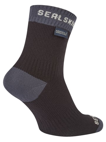 SEALSKINZ Funktionssocken "Wretham" in Schwarz/ Grau