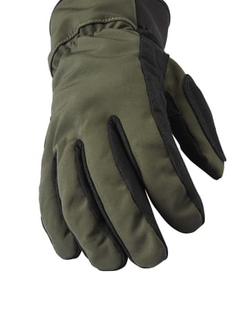 SEALSKINZ Funktionsfingerhandschuhe "Howe" in Khaki/ Schwarz