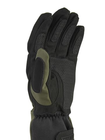 SEALSKINZ Funktionsfingerhandschuhe "Howe" in Khaki/ Schwarz