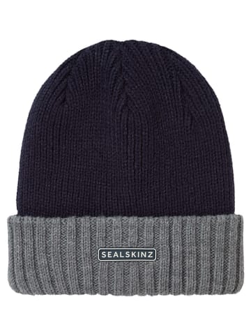 SEALSKINZ Funktionsmütze "Bacton" in Dunkelblau/ Grau