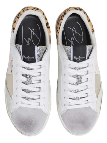 Pepe Jeans FOOTWEAR Leder-Sneakers "Lane Sweet" in Bunt