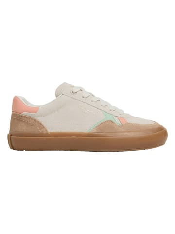 Pepe Jeans FOOTWEAR Leder-Sneakers "Travis Retro" in Beige