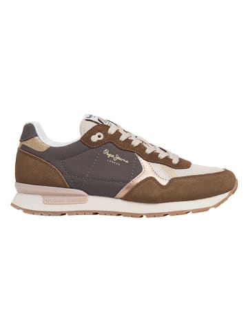 Pepe Jeans FOOTWEAR Sneakers "Brit Mixt" in Braun