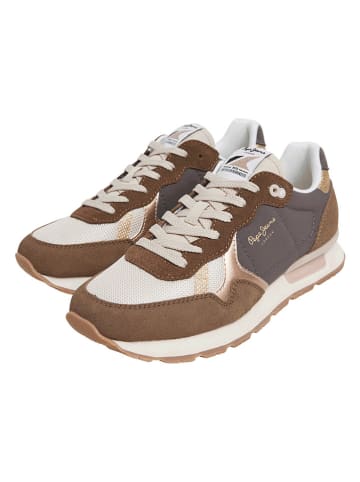 Pepe Jeans FOOTWEAR Sneakers "Brit Mixt" in Braun