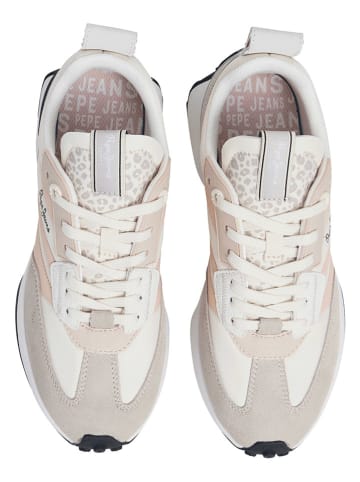 Pepe Jeans FOOTWEAR Sneakersy "Lucky Top" w kolorze beżowym