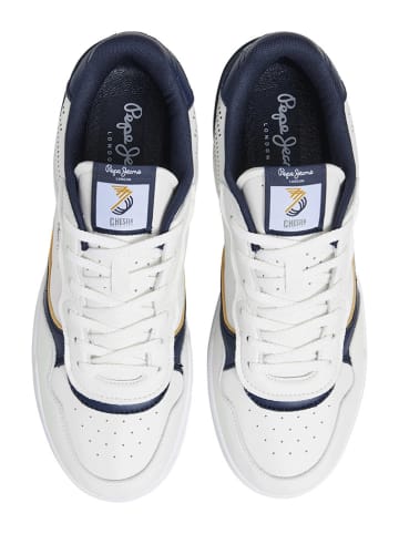 Pepe Jeans FOOTWEAR Sneakersy "Chester Basic" w kolorze białym