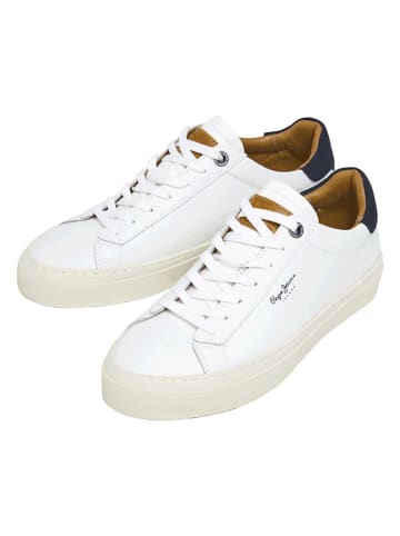 Pepe Jeans FOOTWEAR Leder-Sneakers "Yogi" in Weiß