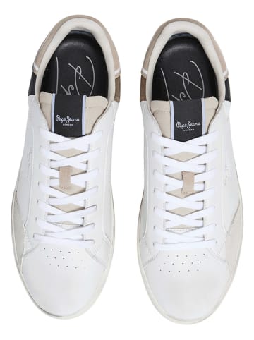 Pepe Jeans FOOTWEAR Sneakersy "Lane Origin" w kolorze białym