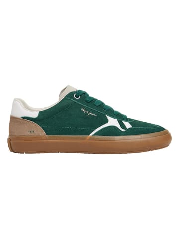 Pepe Jeans FOOTWEAR Sneakersy "Travis Free" w kolorze zielonym