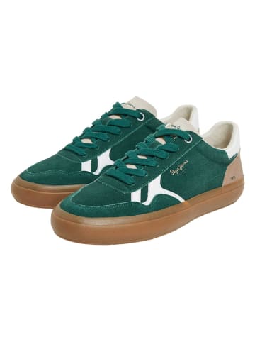 Pepe Jeans FOOTWEAR Sneakersy "Travis Free" w kolorze zielonym