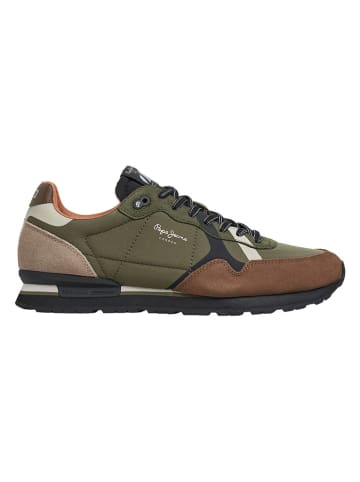 Pepe Jeans FOOTWEAR Sneakers "Brit Road" kaki/lichtbruin