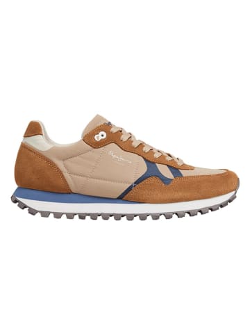 Pepe Jeans FOOTWEAR Sneakers "Brit-On Prints" in Hellbraun