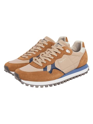 Pepe Jeans FOOTWEAR Sneakers "Brit-On Prints" lichtbruin