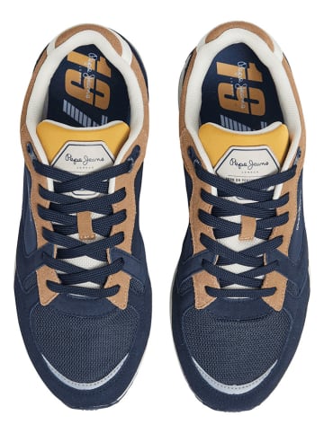 Pepe Jeans FOOTWEAR Sneakersy "X20 Rise" w kolorze granatowo-jasnobrązowym