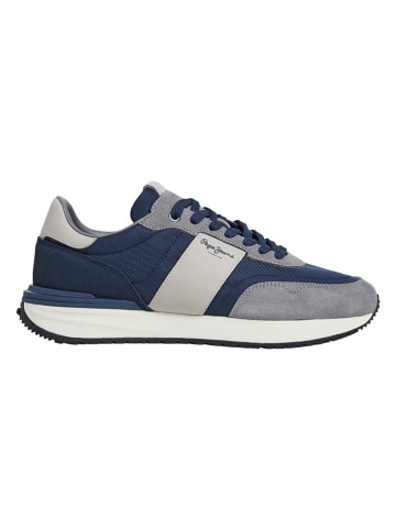 Pepe Jeans FOOTWEAR Sneakers "Buster Supra" in Grau/ Dunkelblau