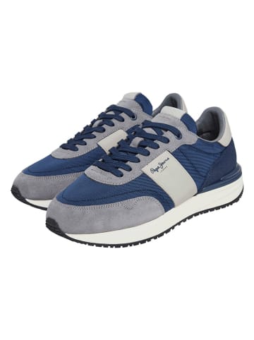 Pepe Jeans FOOTWEAR Sneakersy "Buster Supra" w kolorze szaro-granatowym