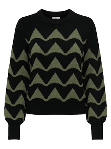 JDY Pullover in Schwarz/ Khaki