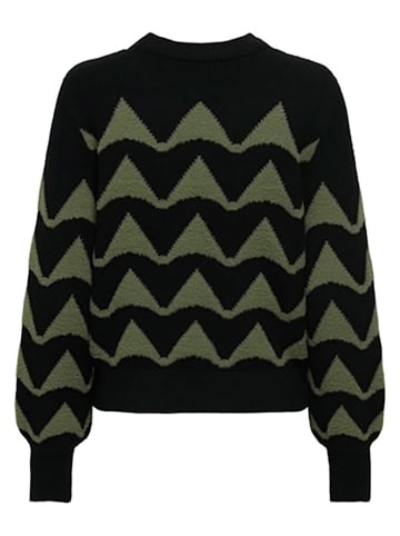 JDY Pullover in Schwarz/ Khaki