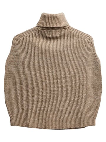 Pieces Poncho lichtbruin