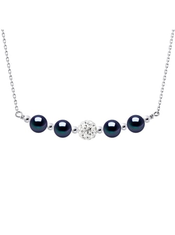 Mitzuko Silber-Halskette mit Perlen - (L)42 cm