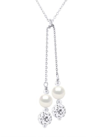 Mitzuko Silber-Halskette "Duo" mit Perlen - (L)42 cm