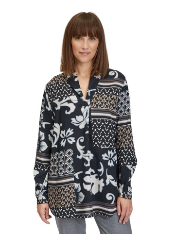 Betty Barclay Bluse in Schwarz/ Beige