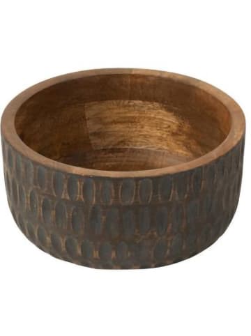 J Line Decoratieve schaal bruin - (H)9,5 x Ø 20 cm