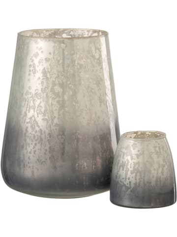 J Line Windlicht grijs - (H)22,5 x Ø 17,5 cm
