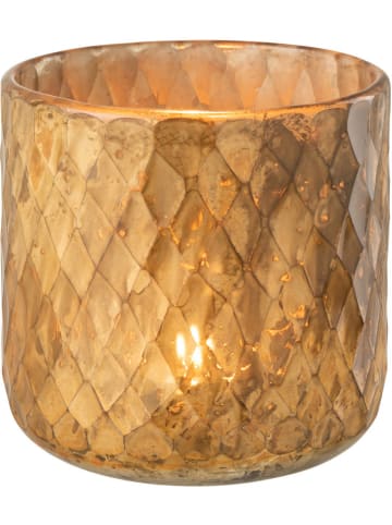 J Line Świecznik w kolorze złotym - wys. 14 x Ø 14 cm