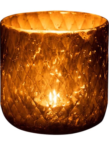 J Line Windlicht in Gold - (H)14 x Ø 14 cm