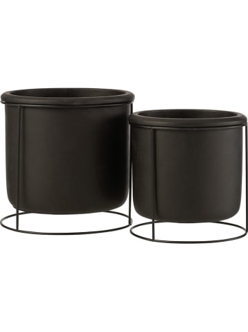 J Line Overpot zwart - (H)19,5 x Ø 20 cm