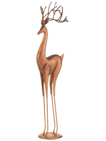 J Line Decoratief figuur "Rendier" koperkleurig - (B)14,5 x (H)54 x (D)10 cm