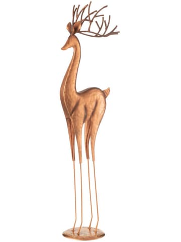 J Line Dekofigur ''Rentier'' in Kupfer - (B)19 x (H)71 x (T)13,5 cm