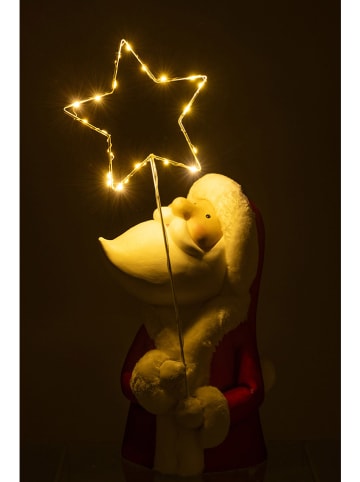 J Line Decoratief ledlamp "Kerstboom Ster" rood/wit - (H)67 x Ø 23 cm