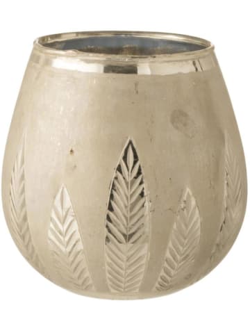 J Line Windlicht ''Blatt'' in Beige - (H)18,5 x Ø 18,5 cm