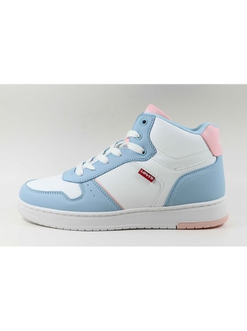 Levi´s Sneakers "Kick" in Weiß/ Hellblau/ Rosa
