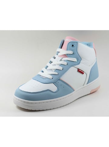 Levi´s Sneakers "Kick" wit/lichtblauw/lichtroze