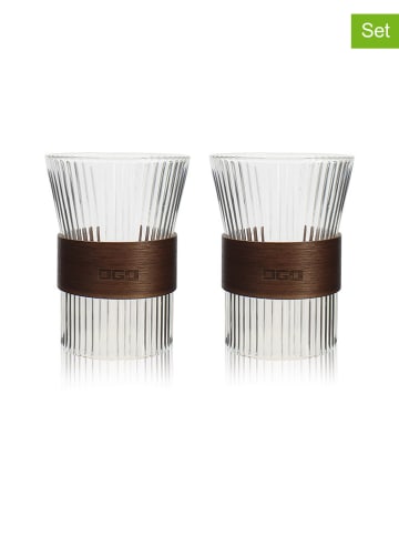 Ogo Living Szklanki (2 szt.) w kolorze brązowym do herbaty - 250 ml