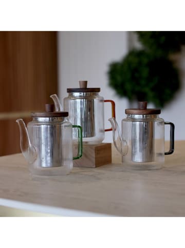 Ogo Living Teekanne in Transparent/ Grau - 550 ml