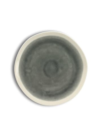 Ogo Living 6-delige set: dinerborden wit/grijs - Ø 22 cm