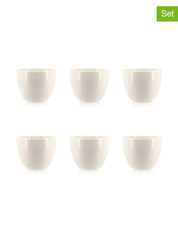 Ogo Living 6er-Set: Espressobecher in Weiß - je 130 ml