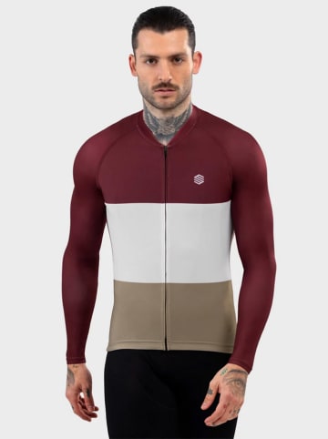 Siroko Fahrradtrikot "M2 Triplet" in Rot/ Weiß/ Beige