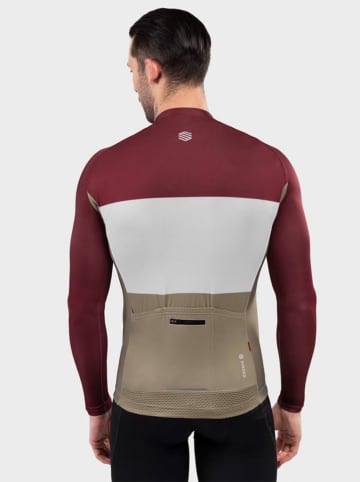 Siroko Fahrradtrikot "M2 Triplet" in Rot/ Weiß/ Beige